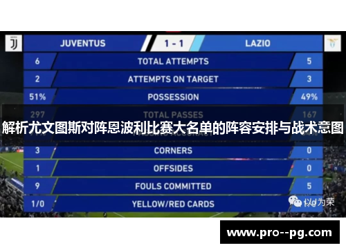 解析尤文图斯对阵恩波利比赛大名单的阵容安排与战术意图