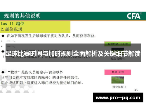 足球比赛时间与加时规则全面解析及关键细节解读