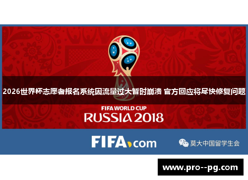2026世界杯志愿者报名系统因流量过大暂时崩溃 官方回应将尽快修复问题