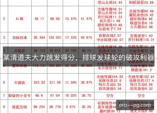 某清道夫大力跳发得分,排球发球轮的破攻利器 某清道夫大力跳发得分,排球发球轮的破攻利器